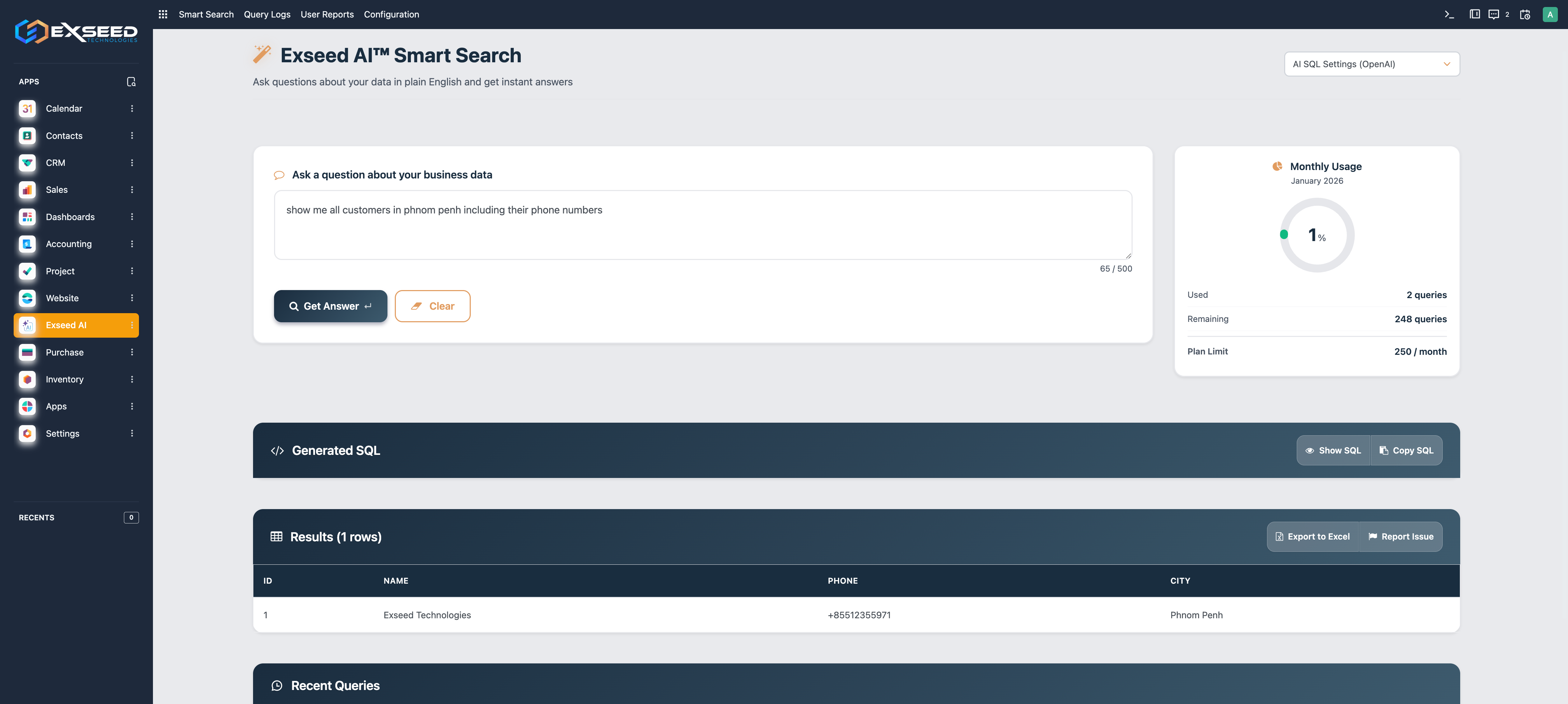 Kyu AI Smart Search Interface
